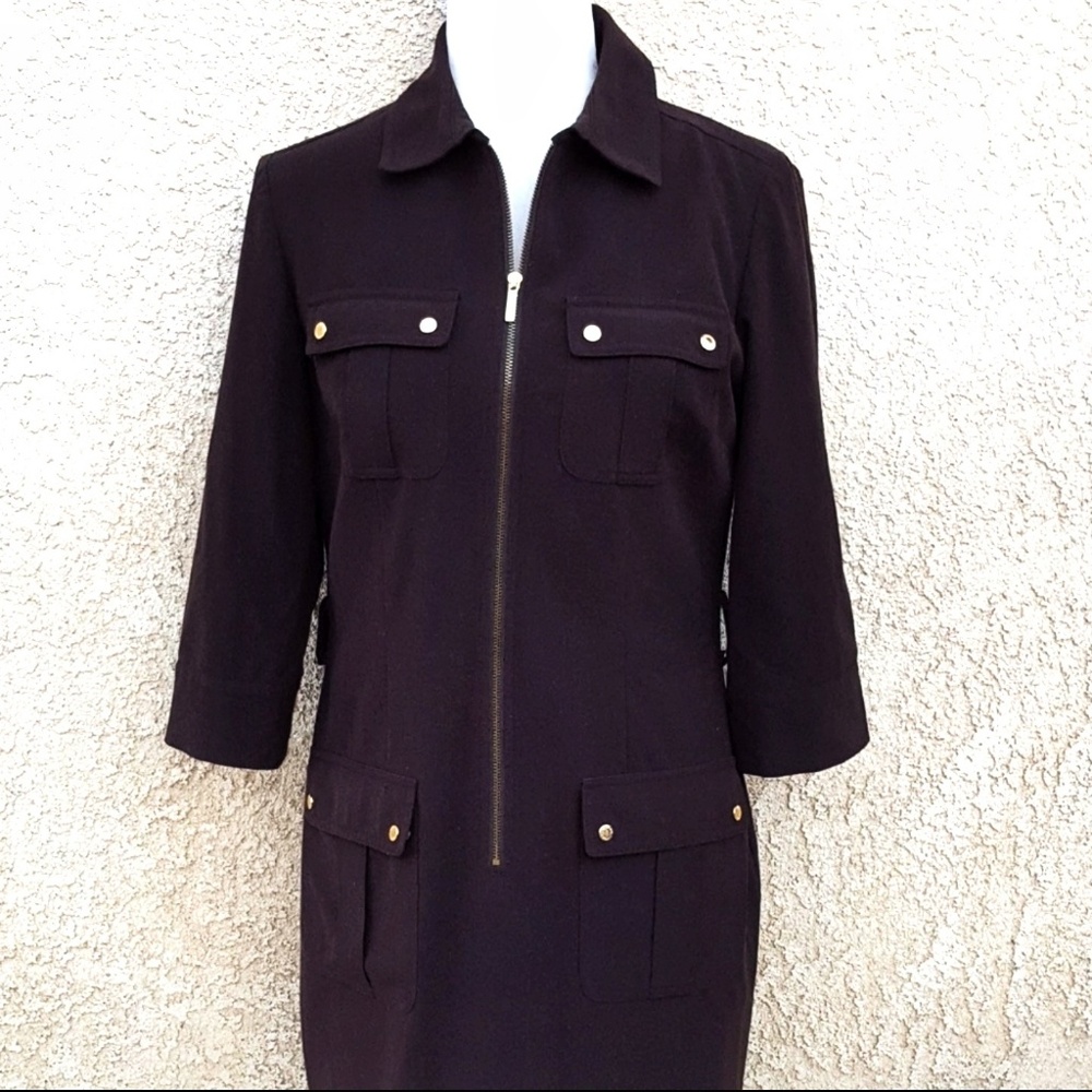 Michael Kors shirt dress quarter sleeve EUC